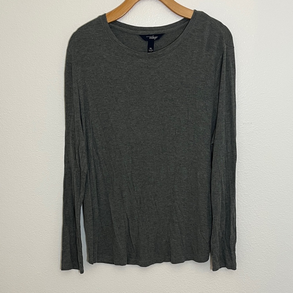 Great Northwest Indigo Gray Long Sleeve Tee